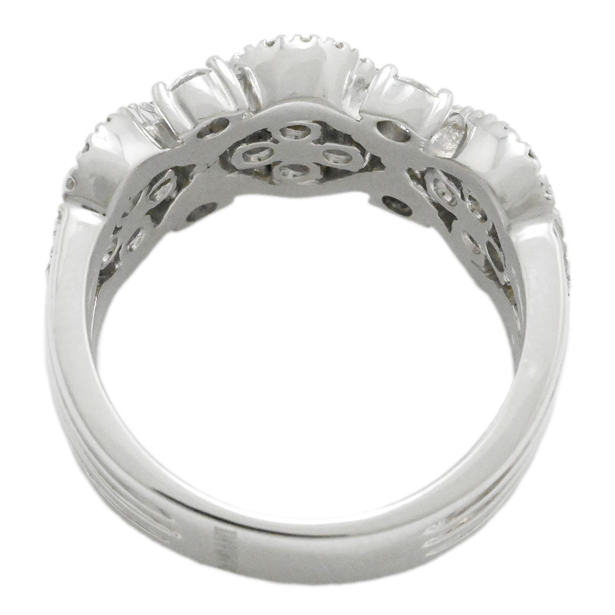 ダミアーニ DAMIANI 750WG K18WG ホワイトゴールドダイヤ リング サイズ13号 レディース  3967