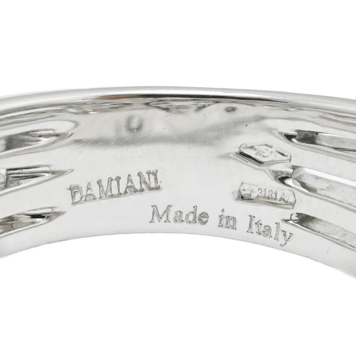 ダミアーニ DAMIANI 750WG K18WG ホワイトゴールドダイヤ リング サイズ13号 レディース  3967