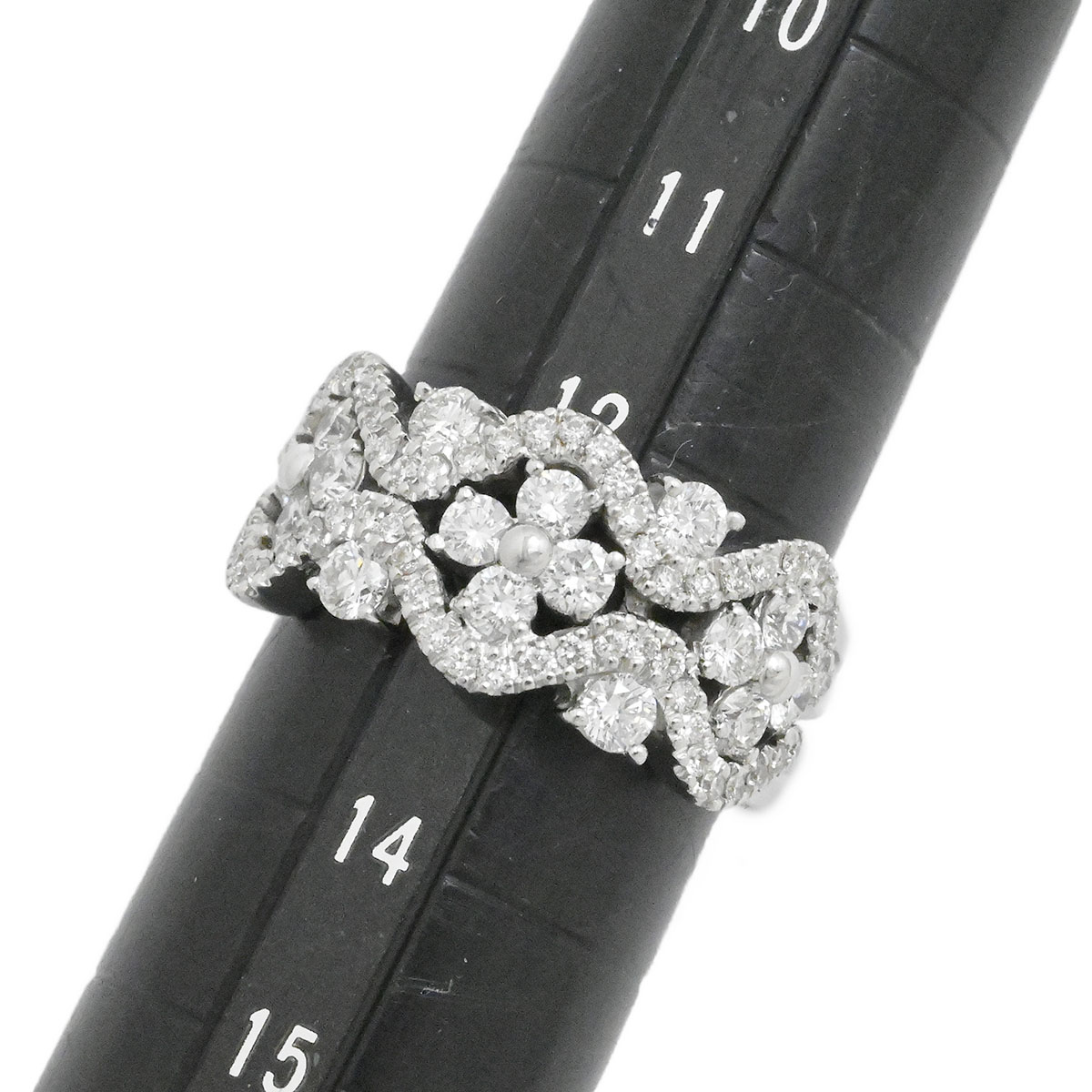 ダミアーニ DAMIANI 750WG K18WG ホワイトゴールドダイヤ リング サイズ13号 レディース  3967