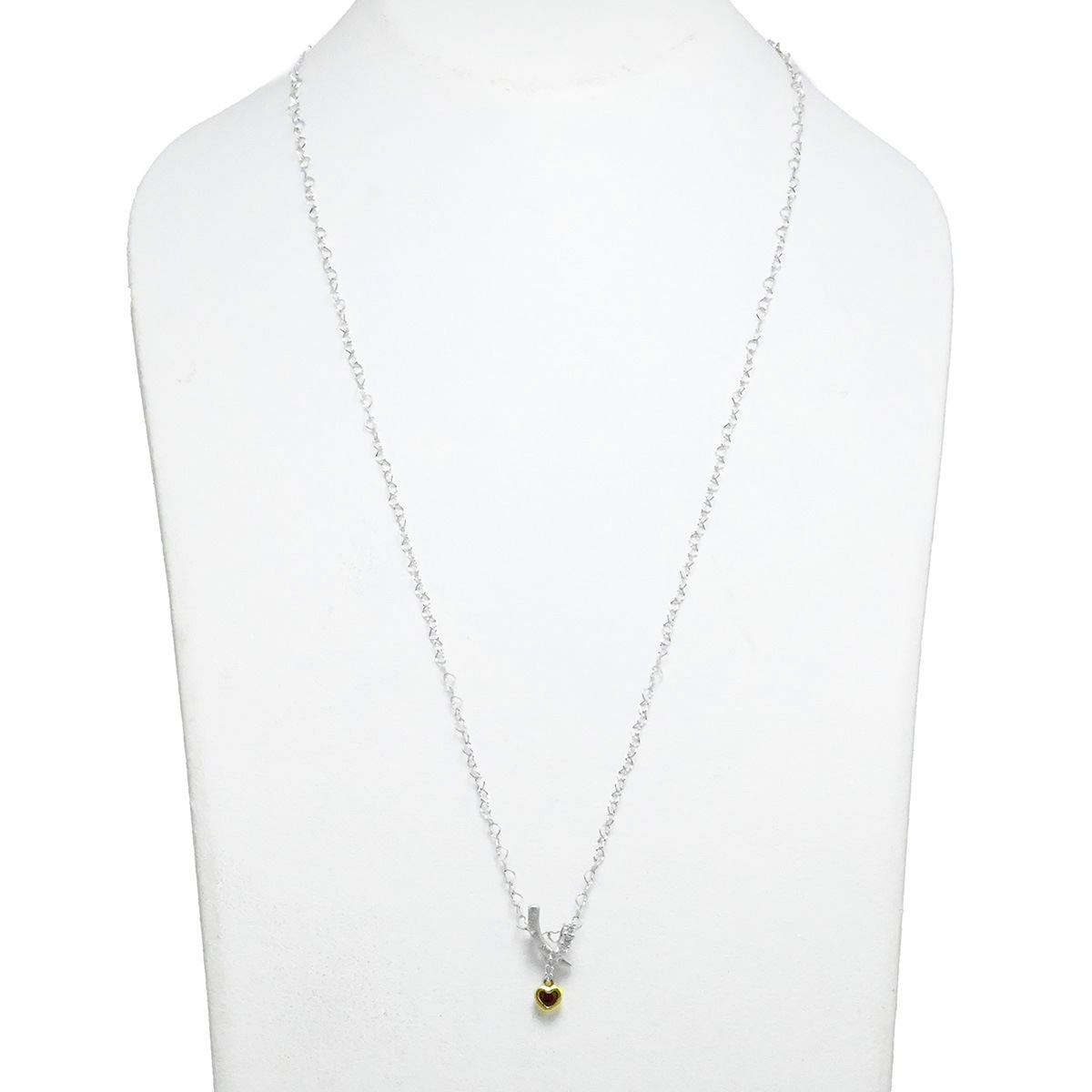 カラッチ KARATI K18WG ホワイトゴールド ハートルビー0.10ct ダイヤ0.10ct ネックレス レディース ペンダント  2126