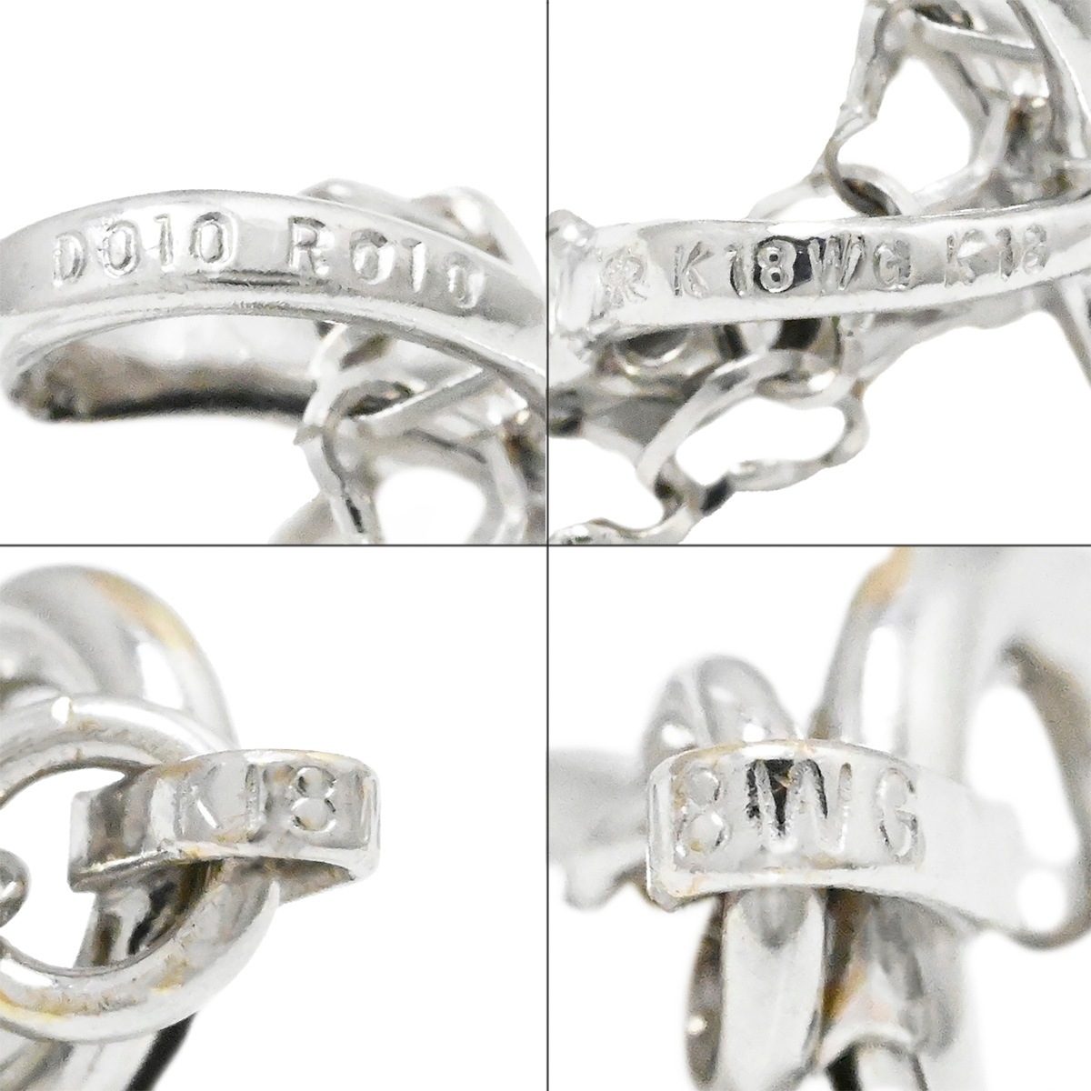 カラッチ KARATI K18WG ホワイトゴールド ハートルビー0.10ct ダイヤ0.10ct ネックレス レディース ペンダント  2126