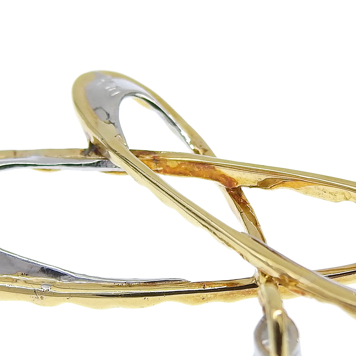 石川暢子 イシカワノブコ K18YG Pｔ900 プラチナ ダイヤモンド 0.39ct ブローチ ペンダントトップ レディース 4204