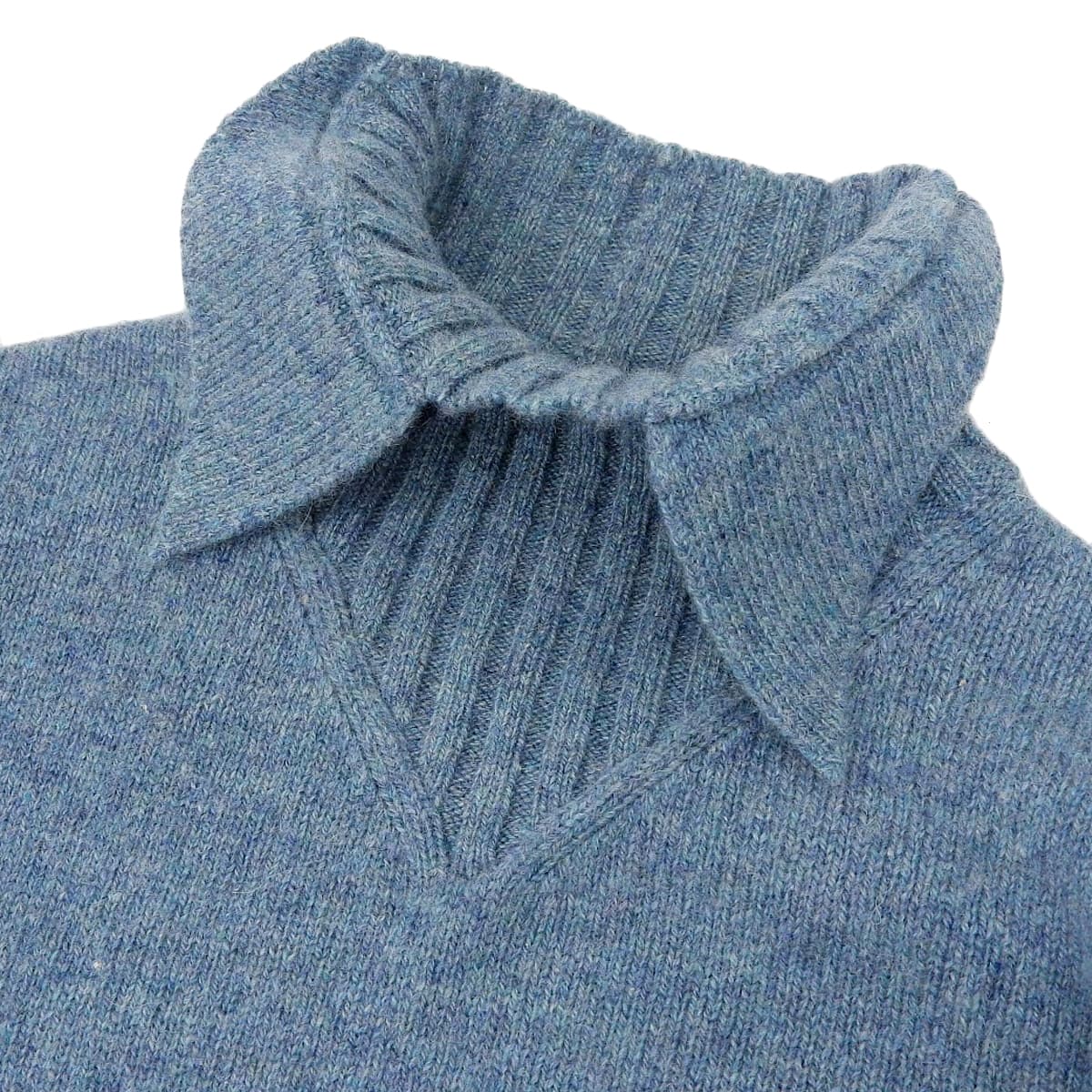 シャネル CHANEL ニット セーター 長袖 トップス カシミヤ ブルー系 サイズ36 レディース 07A ハイネック 4406