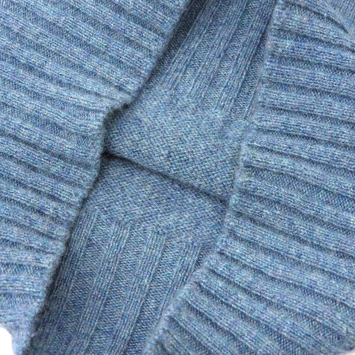 シャネル CHANEL ニット セーター 長袖 トップス カシミヤ ブルー系 サイズ36 レディース 07A ハイネック 4406