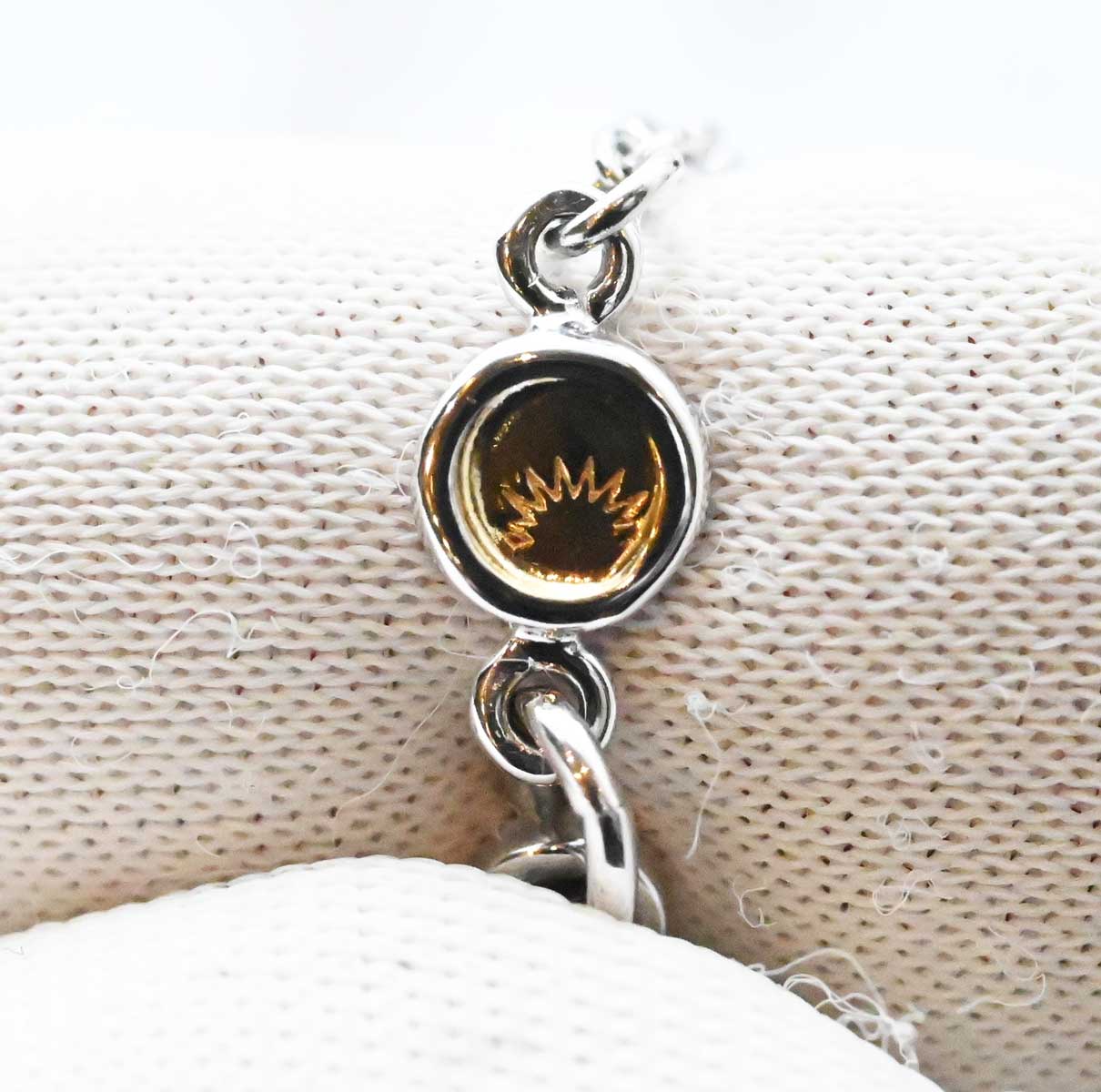 ルカ カラーティ K18PG WG ピンクゴールド ホワイトゴールド ダイヤ クロスネックレス 3207