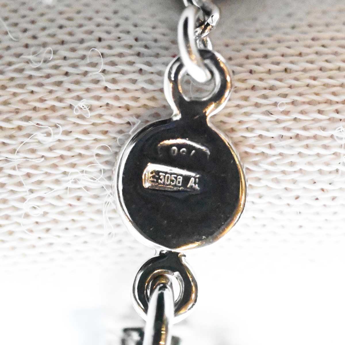 ルカ カラーティ K18PG WG ピンクゴールド ホワイトゴールド ダイヤ クロスネックレス 3207