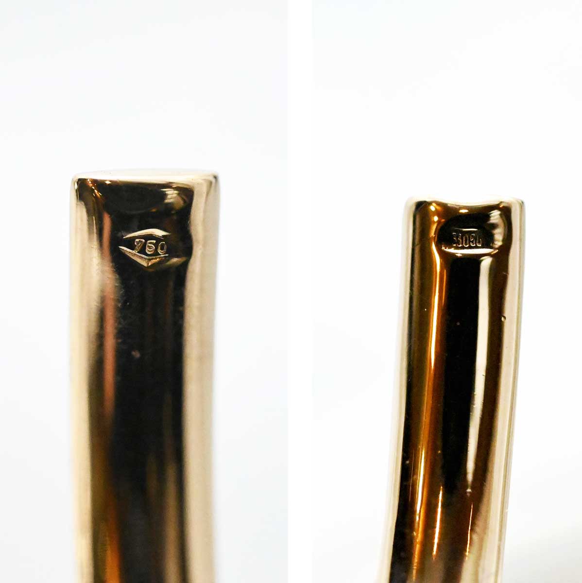 ルカ カラーティ K18PG WG ピンクゴールド ホワイトゴールド ダイヤ クロスネックレス 3207