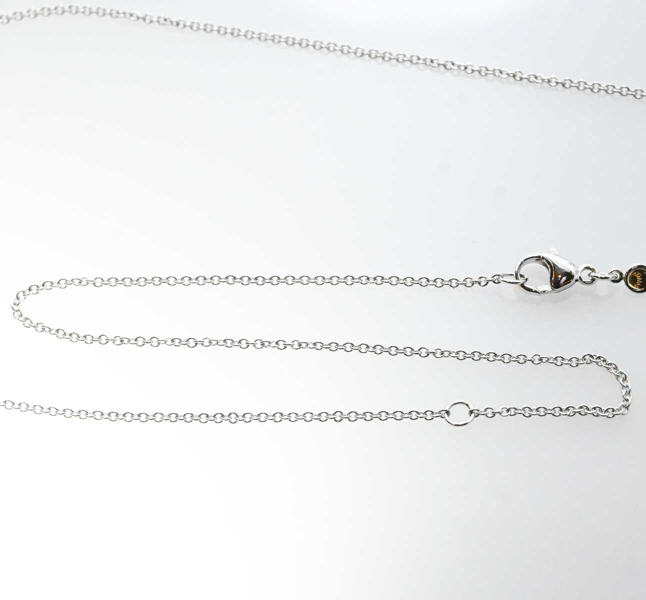 ルカ カラーティ K18PG WG ピンクゴールド ホワイトゴールド ダイヤ クロスネックレス 3207