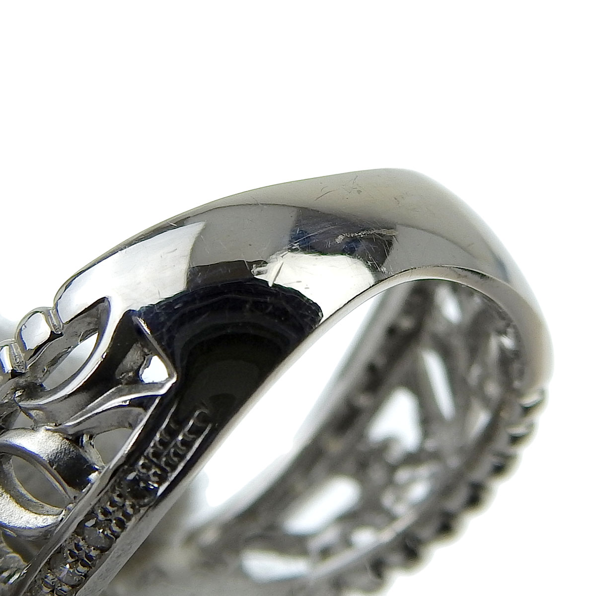テンクウ TENKU 天空 K18WG ホワイトゴールド ペリドット2.78ct ダイヤモンド0.17ct リング 指輪 12号 レディース 4092