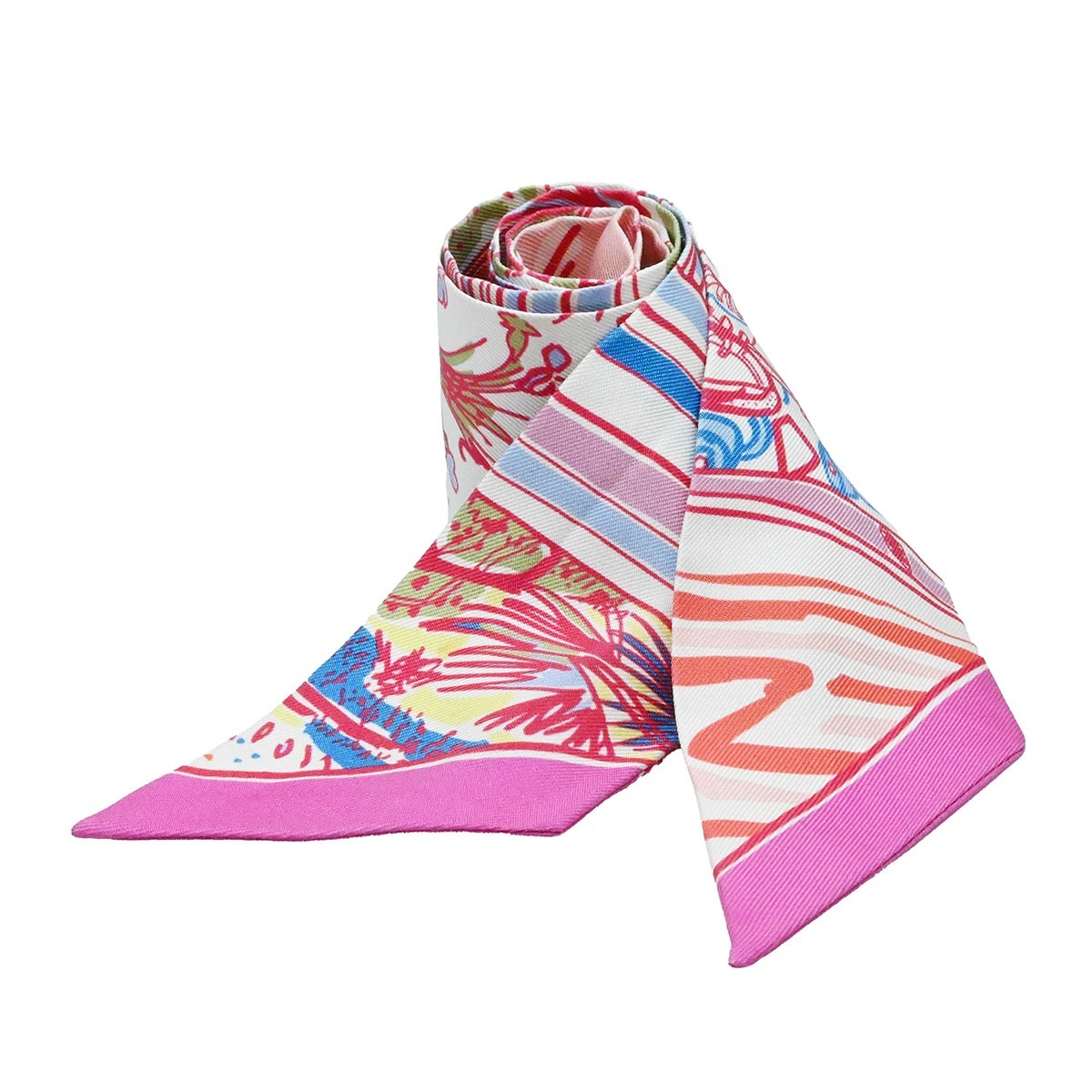 エルメス HERMES ツイリー シルク スカーフ レイユール・デテ Rayures