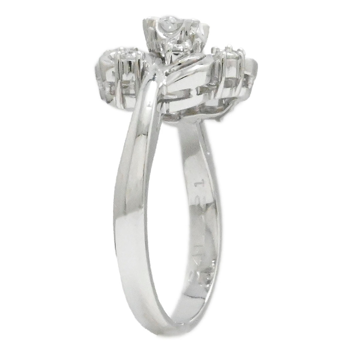 セイコー  SEIKO PT900 プラチナ ダイヤ0.16ct 0.15ct リング サイズ12号 レディース  3969