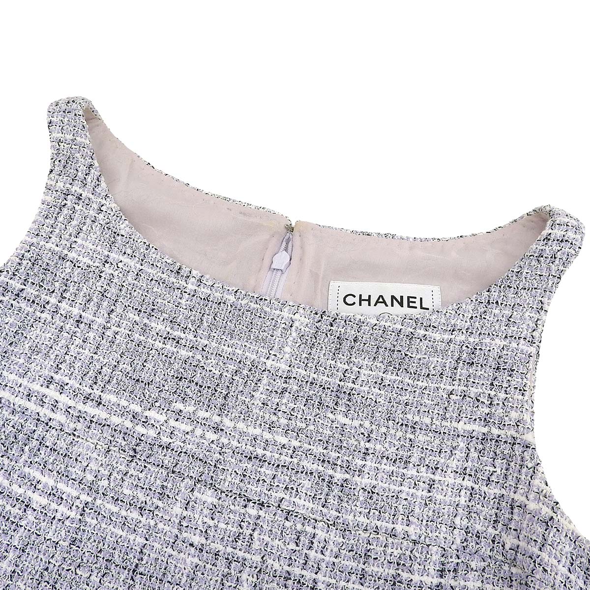 シャネル CHANEL ココマーク ツイード ノースリーブワンピース タンク