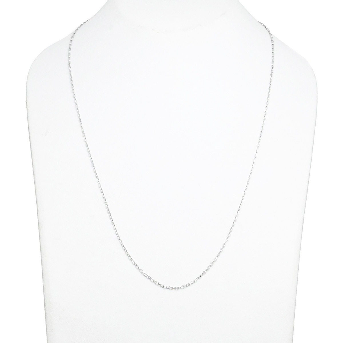 ミキモト MIKIMOTO K18WG ホワイトゴールド チェーンネックレス レディース  2128