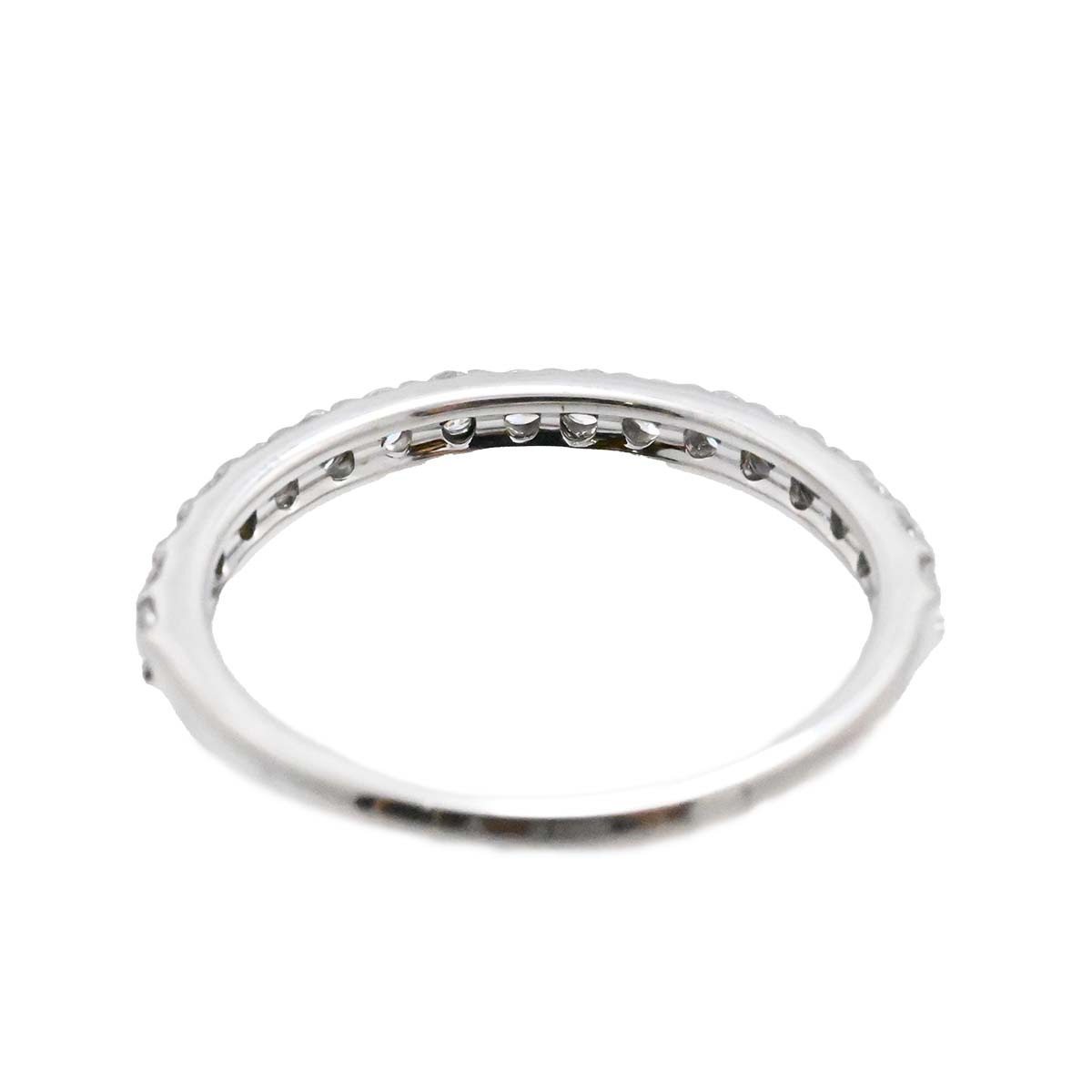 ポンテヴェキオ PONTE VECCHIO K18WG ホワイトゴールド ダイヤ0.35ct ハーフエタニティ リング 10号 レディース  3597
