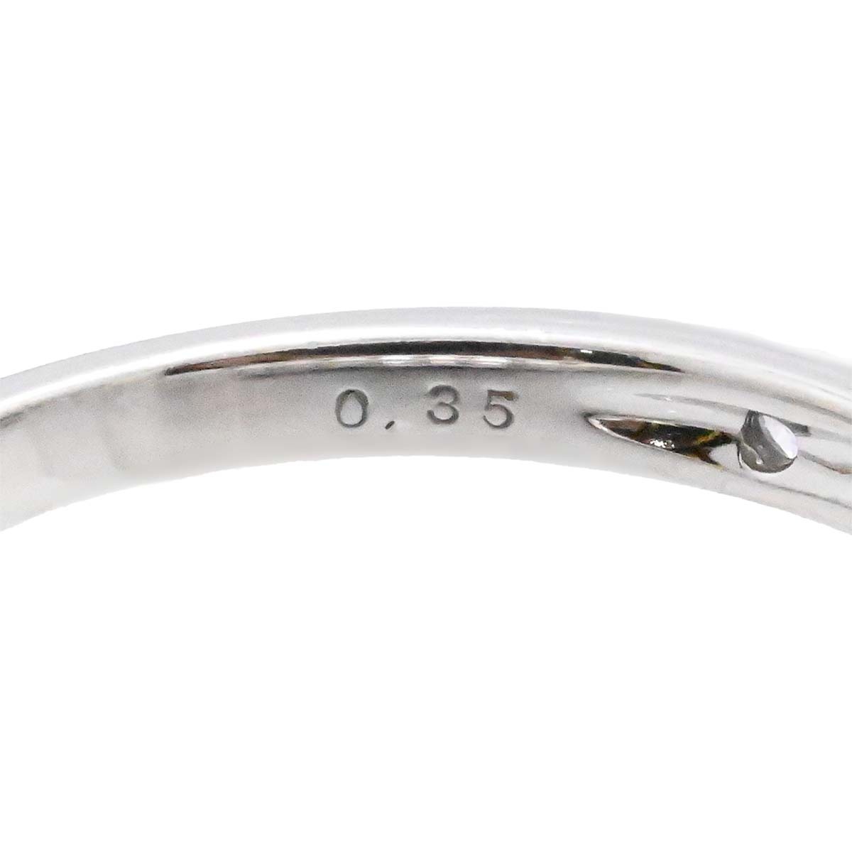 ポンテヴェキオ PONTE VECCHIO K18WG ホワイトゴールド ダイヤ0.35ct ハーフエタニティ リング 10号 レディース  3597