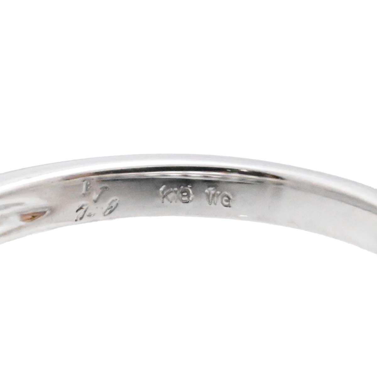 ポンテヴェキオ PONTE VECCHIO K18WG ホワイトゴールド ダイヤ0.35ct ハーフエタニティ リング 10号 レディース  3597