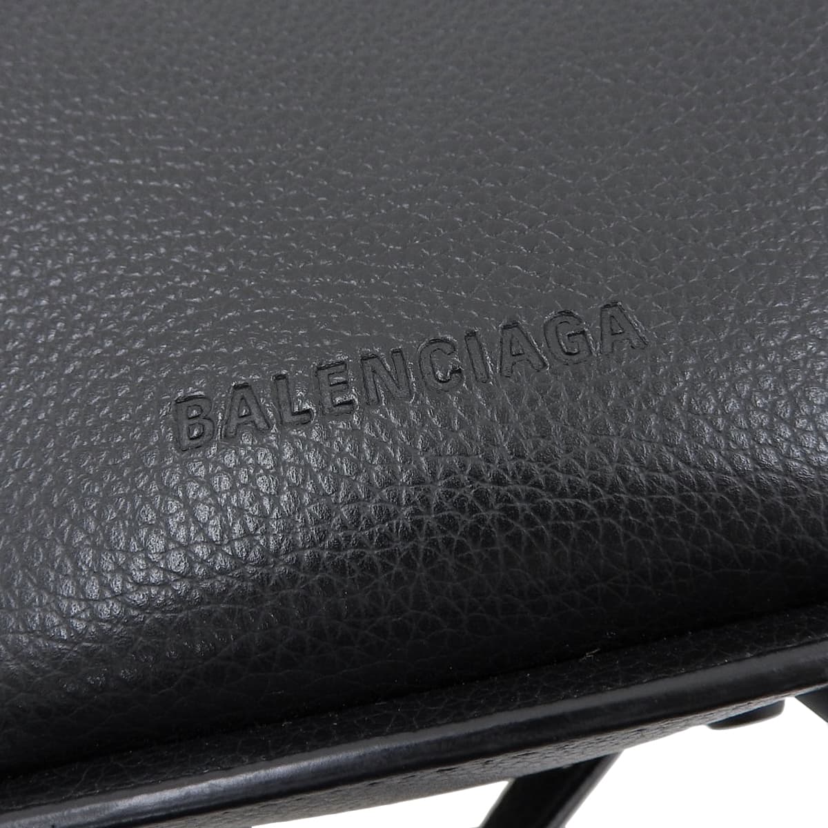 バレンシアガ BALENCIAGA ノースサウス XS 2wayショルダーバック ハンドバッグ ポーチ付き レザー ブラック レディース 4409