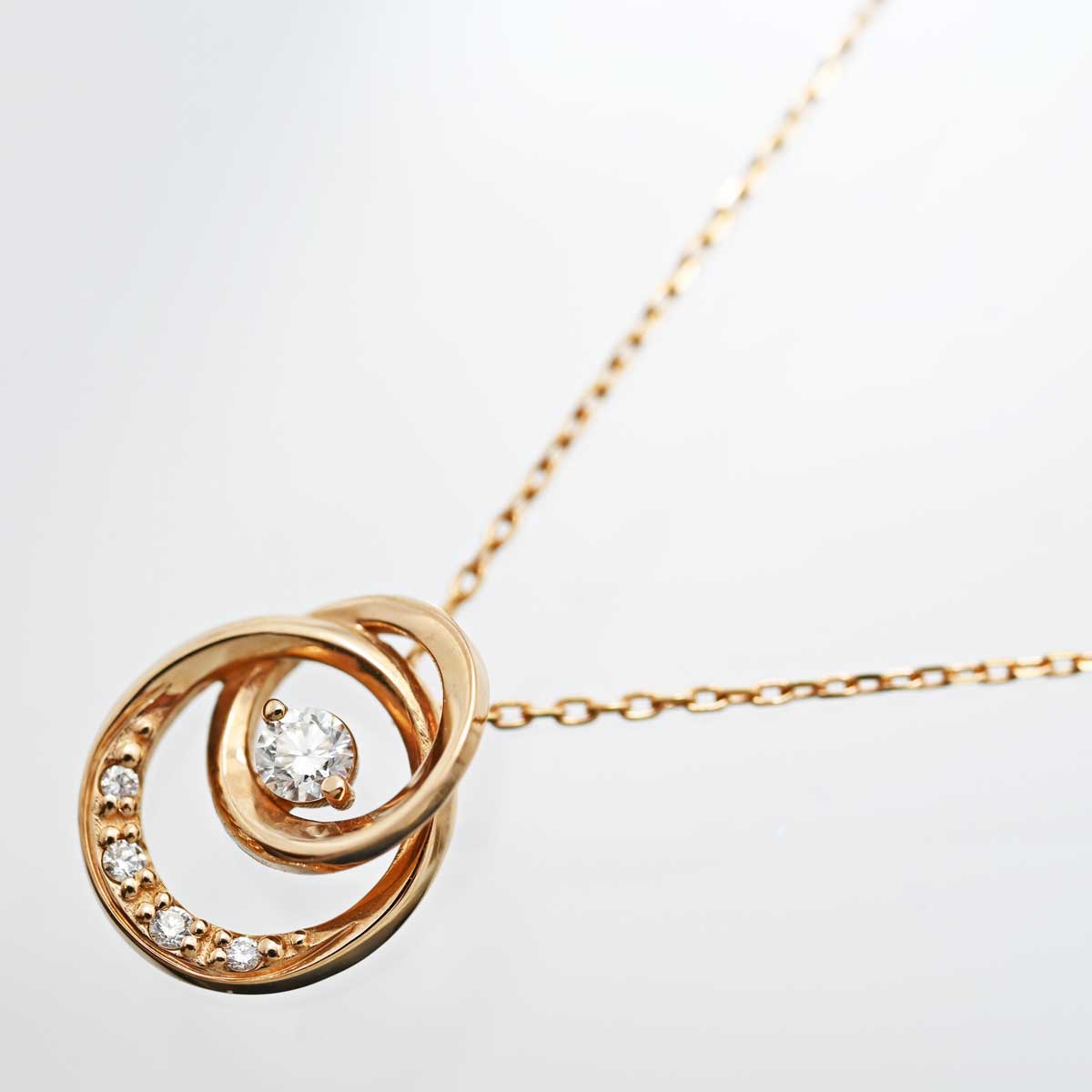 STAR JEWELRY K18ピンクゴールド ネックレス STAR JEWELRY スタージュエリー K18PG ピンクゴールド ダイヤ