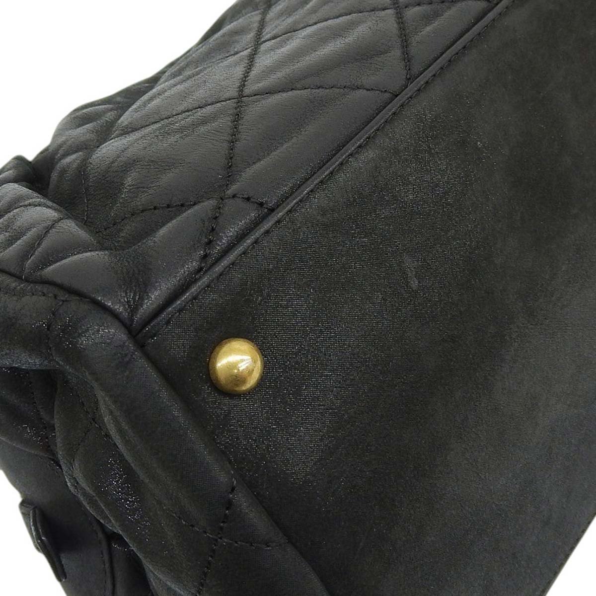 シャネル CHANEL マトラッセ ココマーク チェーンショルダー レザー ブラック レディース 15番台 4624