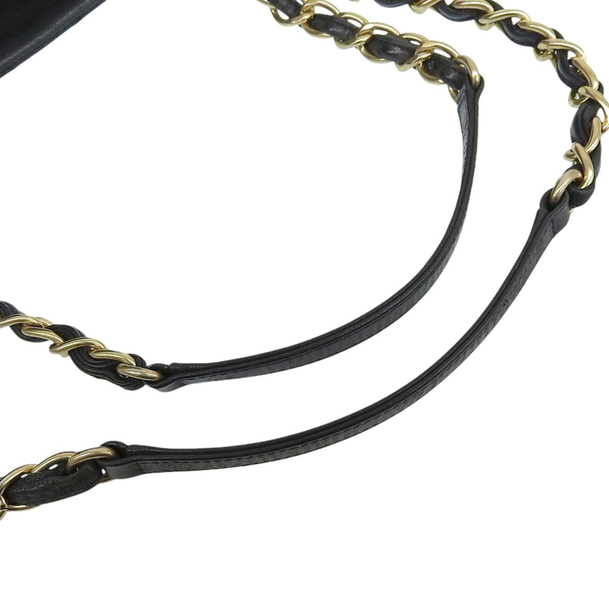 シャネル CHANEL マトラッセ ココマーク チェーンショルダー レザー ブラック レディース 15番台 4624