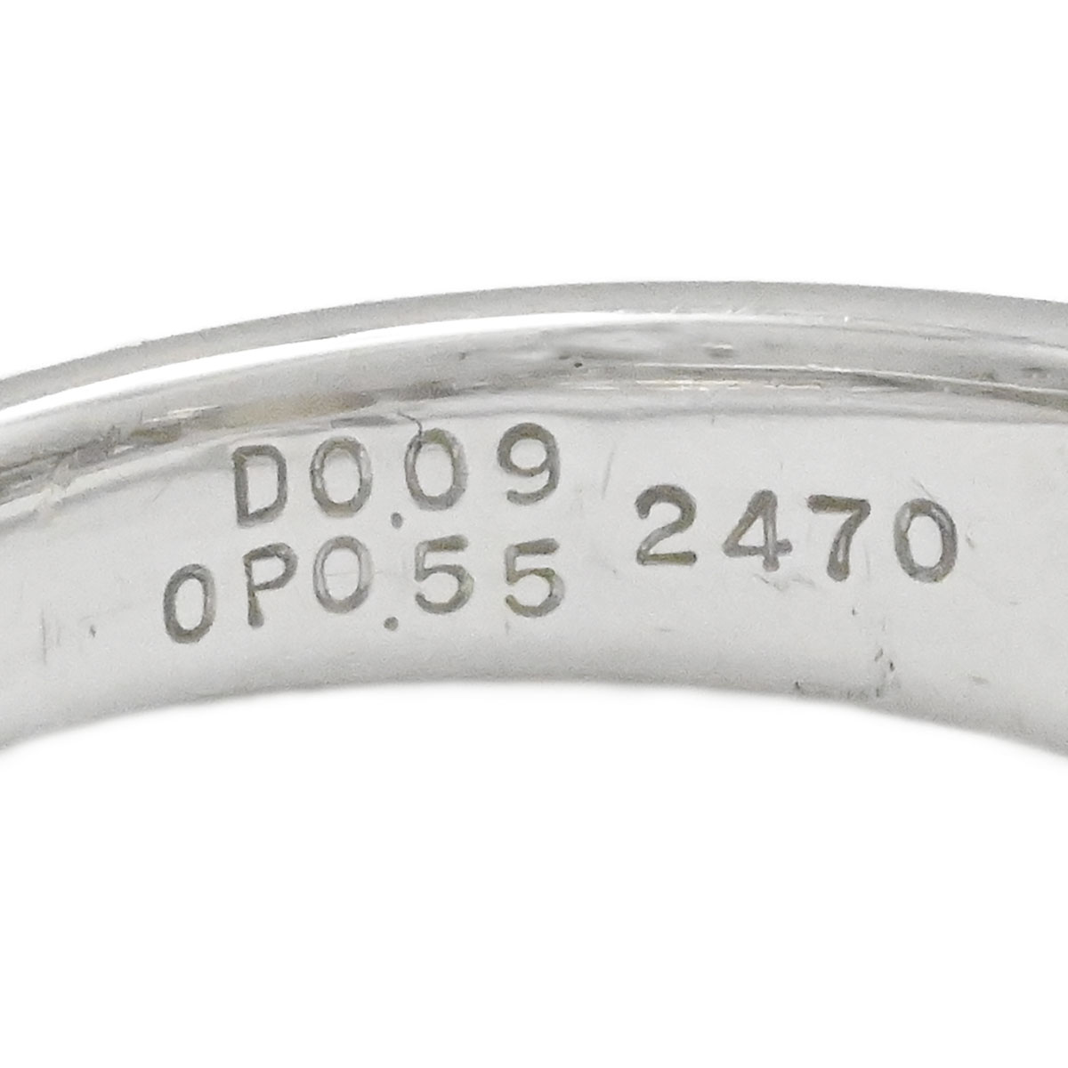 ポーラ POLA PT900 プラチナ オパール0.55ct ダイヤ0.09ct リング サイズ11号 レディース  3972