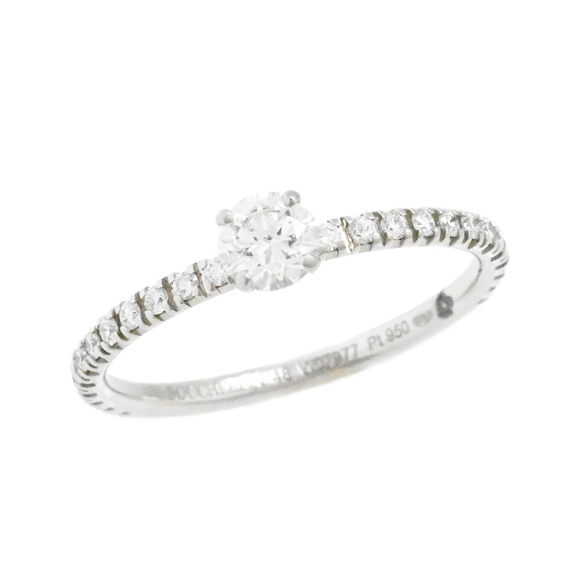 ブシュロン BOUCHERON Pt950 プラチナ ダイヤ ミニ ビーラブド リング サイズ48 レディース 一粒ダイヤモンド 指輪  2131