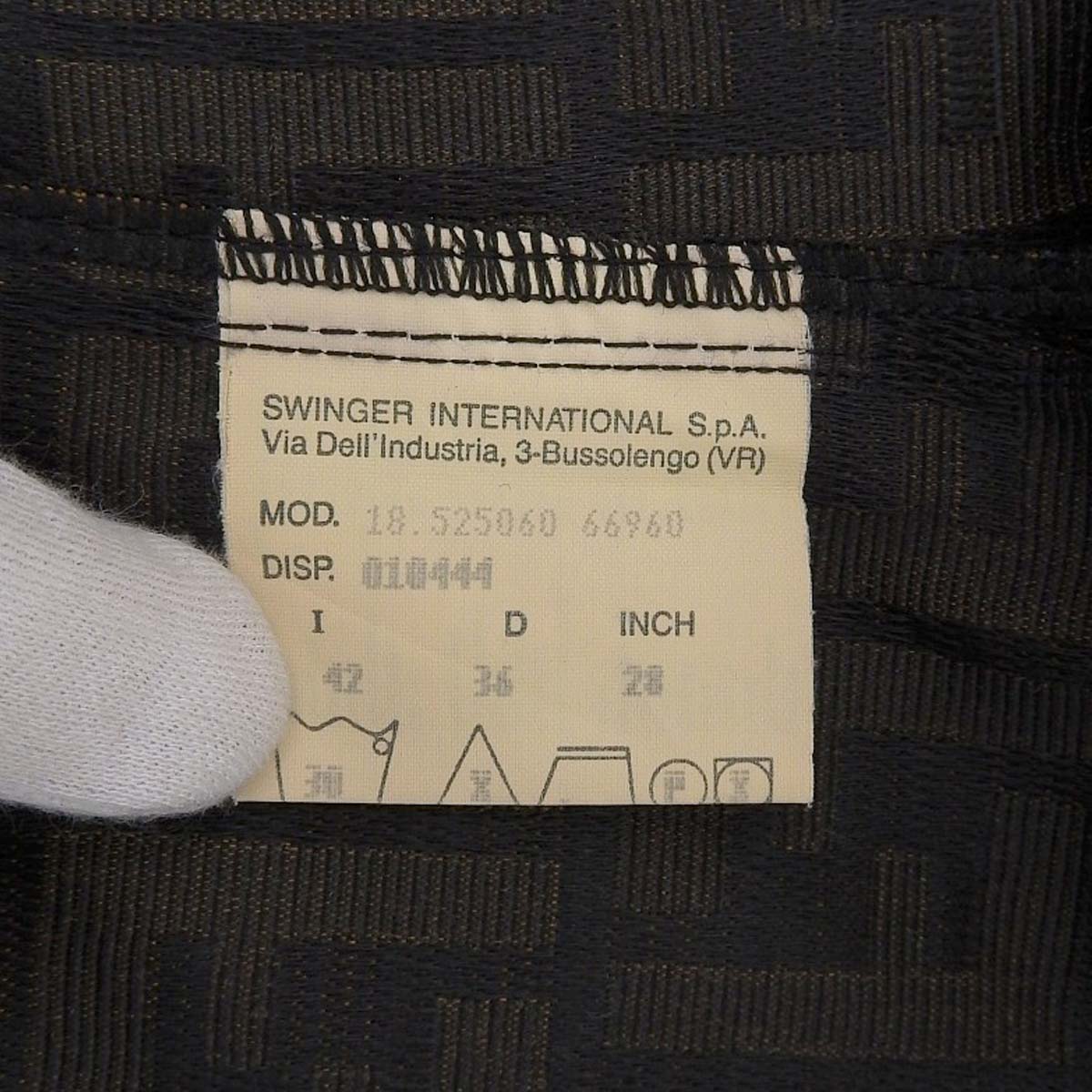 フェンディ FENDI ズッカ柄 ベスト ポリエステル×コットン ブラウン系×ゴールドボタン  サイズ42 レディース 4316