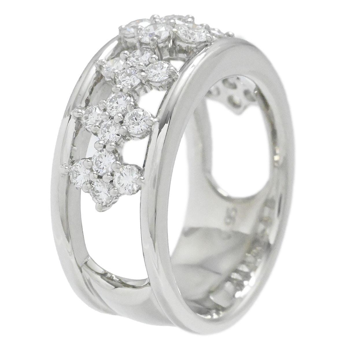 星の砂 HOSHINOSUNA PT900 プラチナ ダイヤ0.95ct リング レディース サイズ 14号  3973