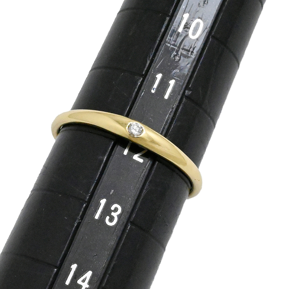 ノンブランド K18YG イエローゴールド ダイヤモンド1P ダイヤ0.03ct サイズ12号 レディース  2008