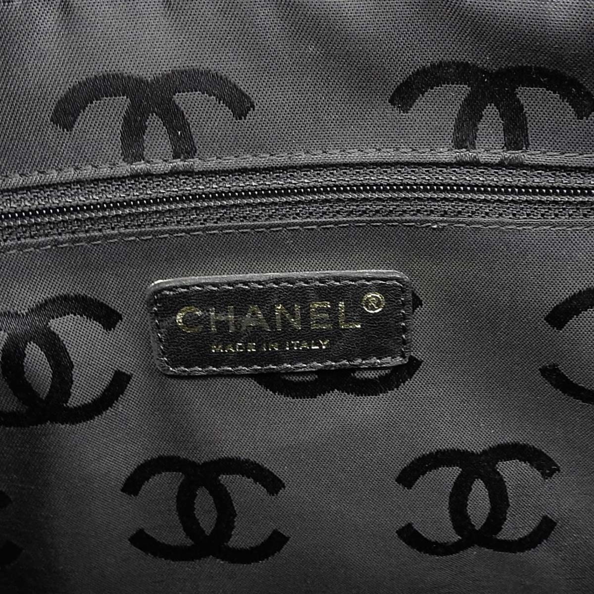 シャネル CHANEL ワイルドステッチ ココマーク ハンドバッグ カーフレザー ブラック レディース 8番台 4626