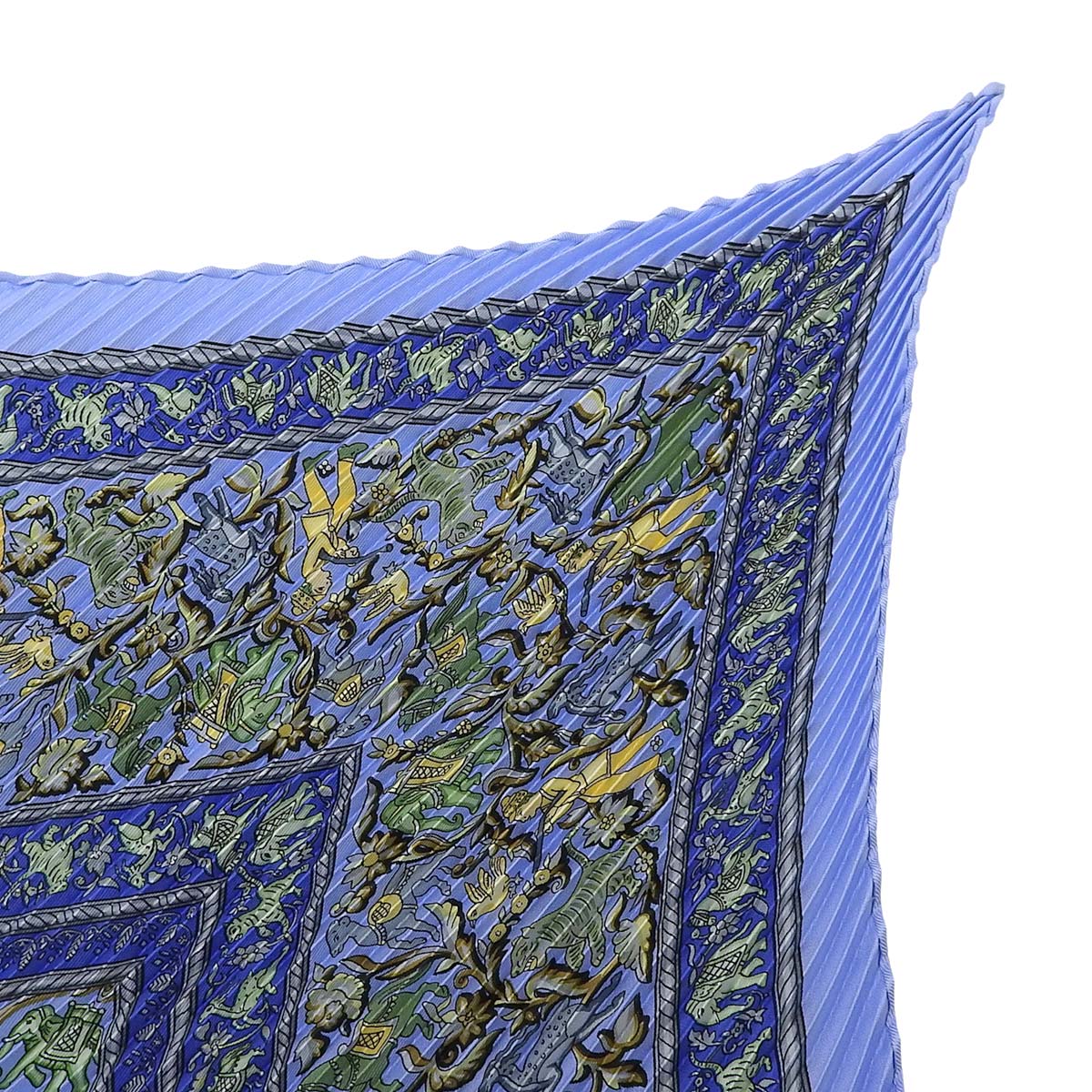 エルメス HERMES プリーツ スカーフ CHASSE EN INDE インドの狩猟 像