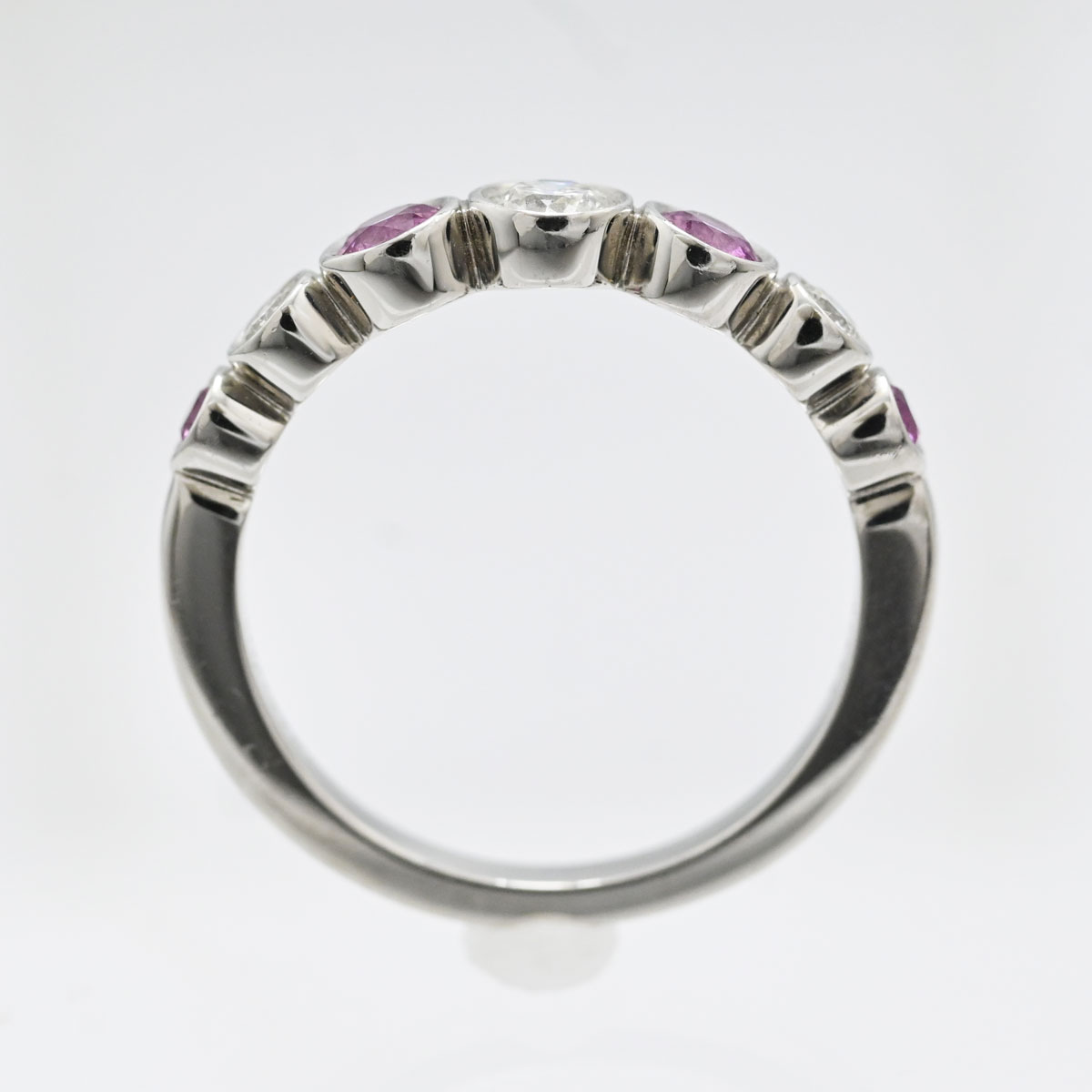 ティファニー TIFFANY & Co. PT950 プラチナ ジャズグラジェエイテッド リング 8号 レディース  3395