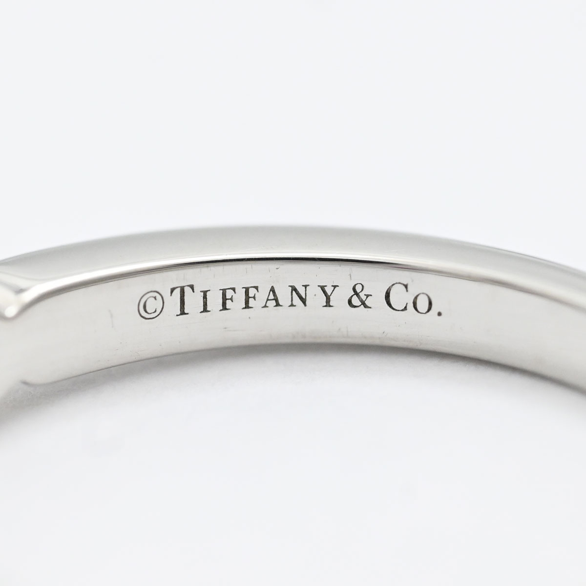 ティファニー TIFFANY & Co. PT950 プラチナ ジャズグラジェエイテッド リング 8号 レディース  3395