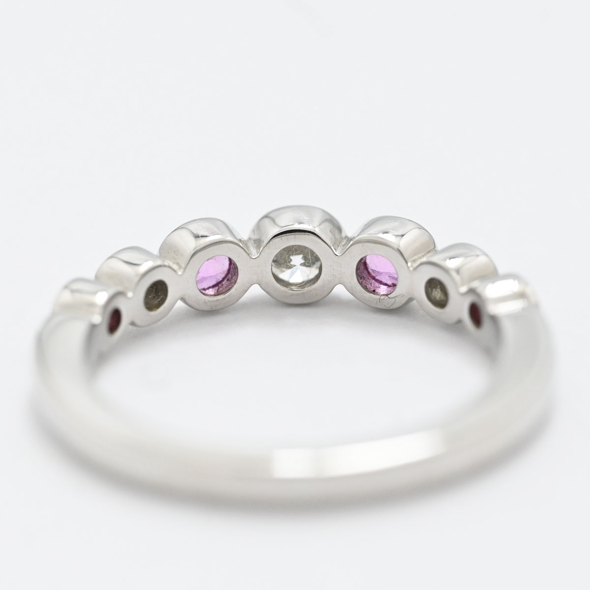 ティファニー TIFFANY & Co. PT950 プラチナ ジャズグラジェエイテッド リング 8号 レディース  3395