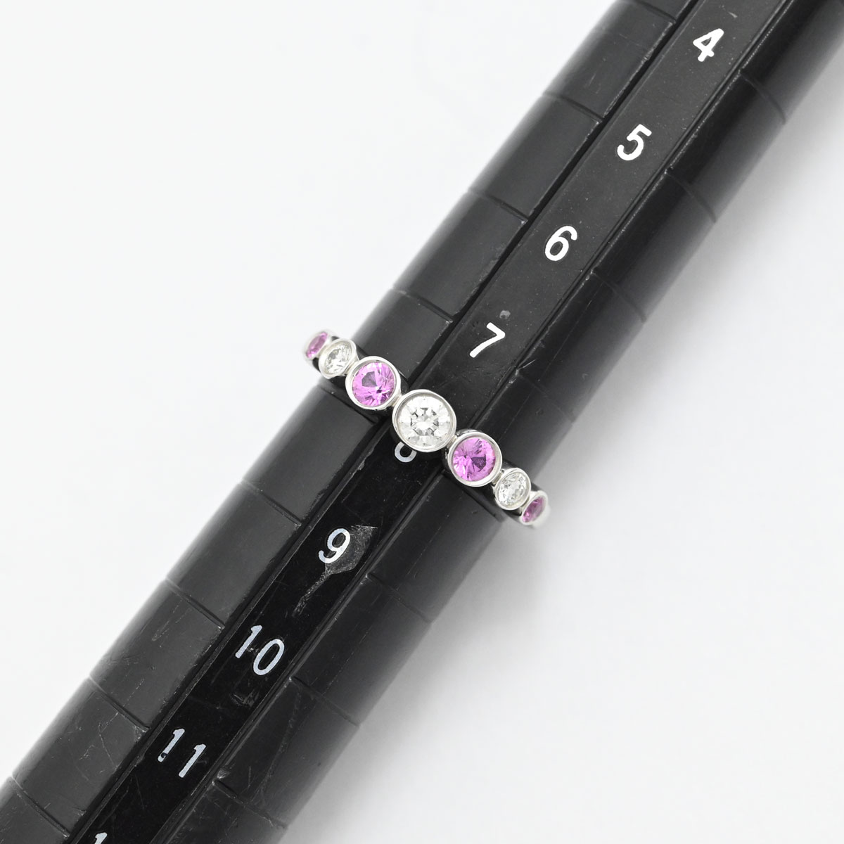 ティファニー TIFFANY & Co. PT950 プラチナ ジャズグラジェエイテッド リング 8号 レディース  3395