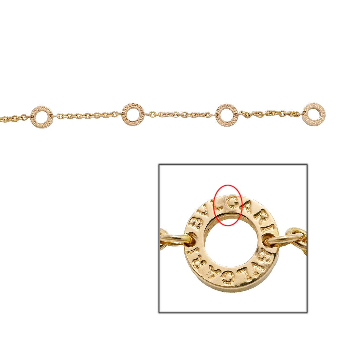 ブルガリ BVLGARI 750PG ピンクゴールド アレグラ バレンタイン限定 ネックレス レディース  2010