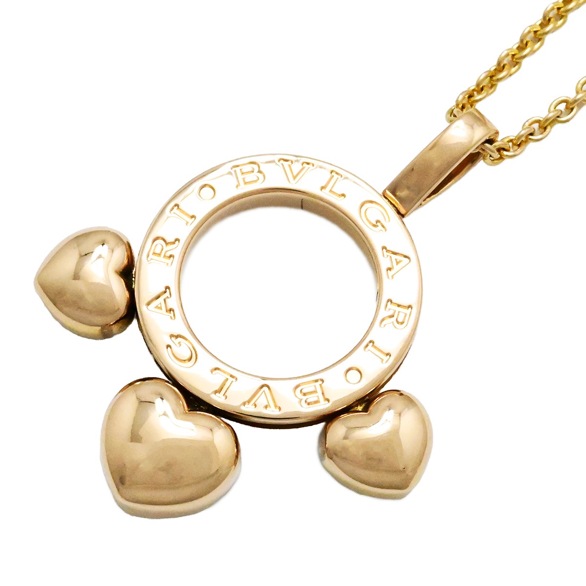 ブルガリ BVLGARI 750PG ピンクゴールド アレグラ バレンタイン限定 ネックレス レディース  2010