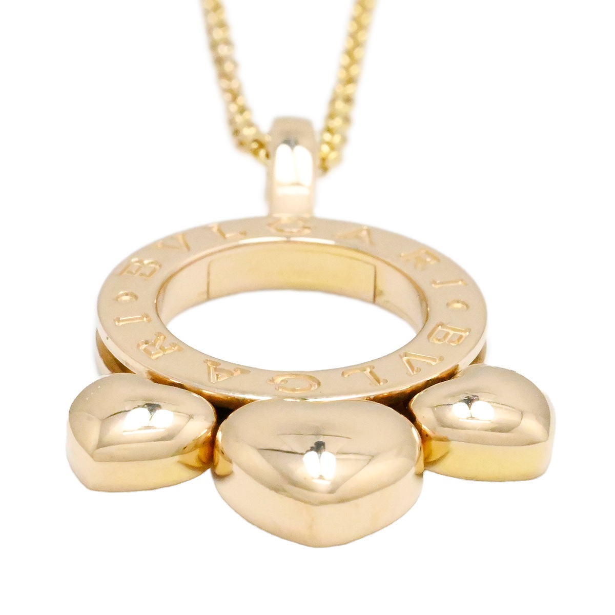 ブルガリ BVLGARI 750PG ピンクゴールド アレグラ バレンタイン限定 ネックレス レディース  2010