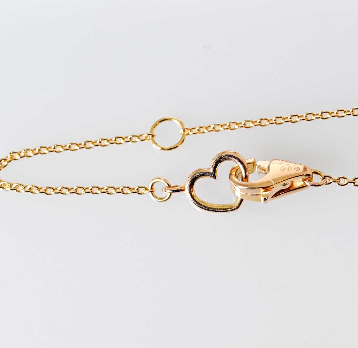 ポンテヴェキオ K18PG ダイヤ0.06ct ハート ネックレス レディース 7748