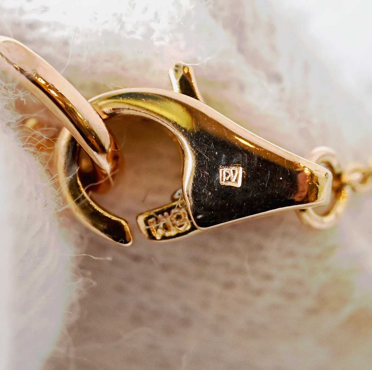 ポンテヴェキオ K18PG ダイヤ0.06ct ハート ネックレス レディース 7748