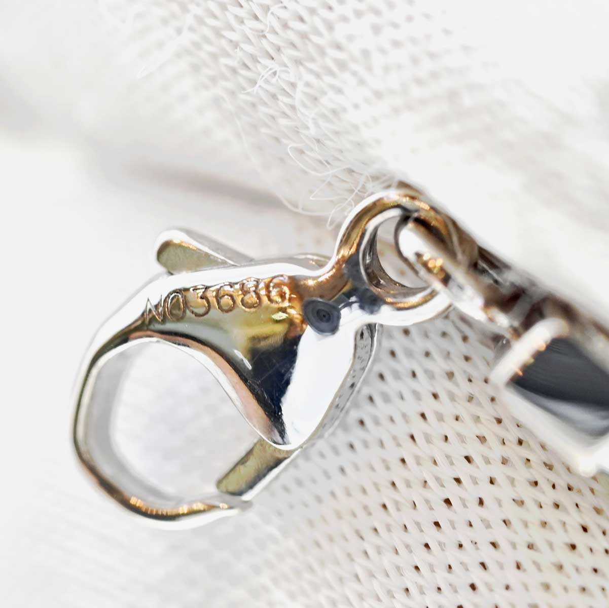 カルティエ2C ベビーチャームホワイトゴールド ペンダント トップ