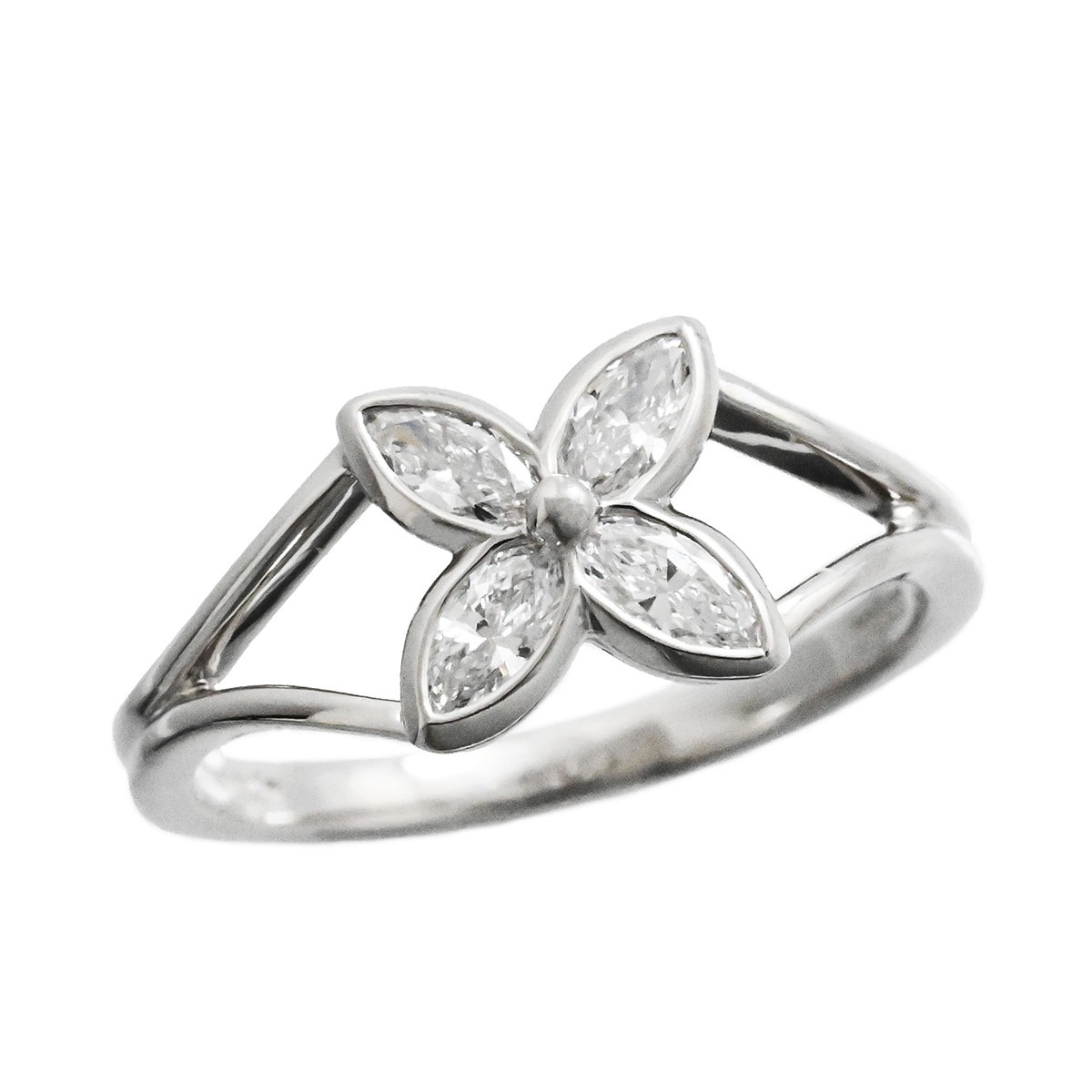 ティファニー TIFFANY & Co. PT950 プラチナ ダイヤ ビクトリア リング