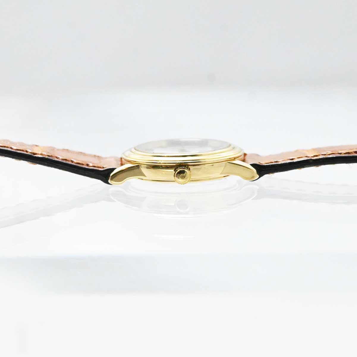 オメガ OMEGA デビル K18YG イエローゴールド クオーツ レディース 3230