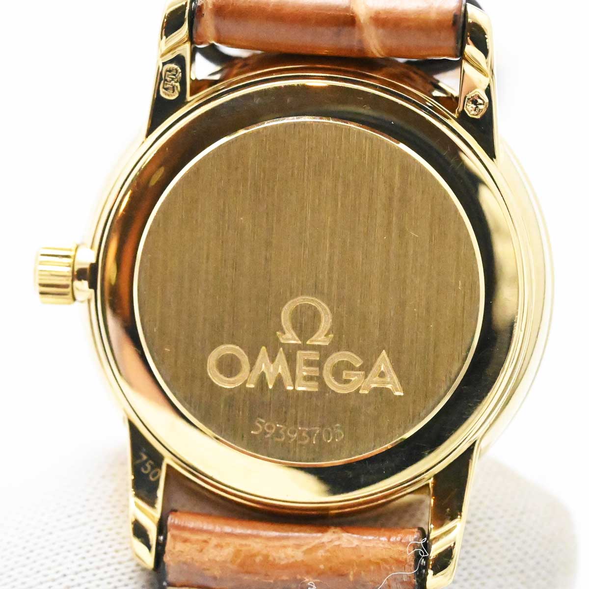 オメガ OMEGA デビル K18YG イエローゴールド クオーツ レディース 3230