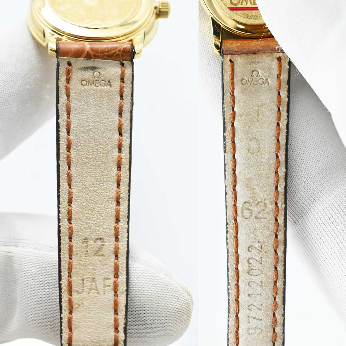 オメガ OMEGA デビル K18YG イエローゴールド クオーツ レディース 3230