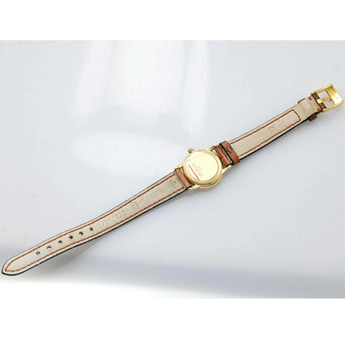 オメガ OMEGA デビル K18YG イエローゴールド クオーツ レディース 3230