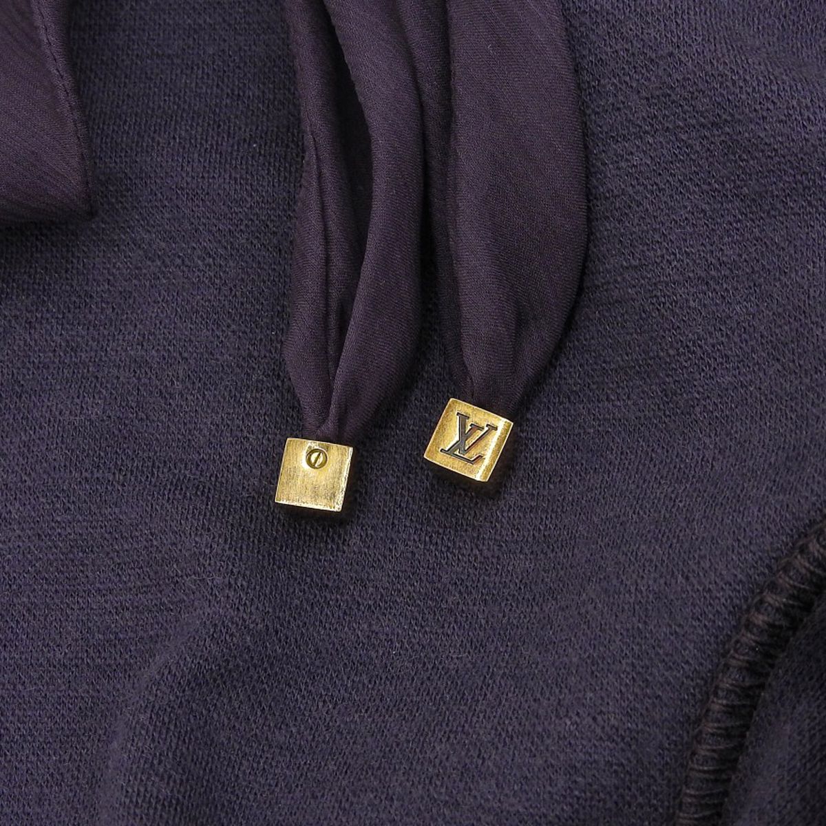 ルイヴィトン LOUIS VUITTON 半袖 トップス ウール シルク パープル 38 レディース  4137