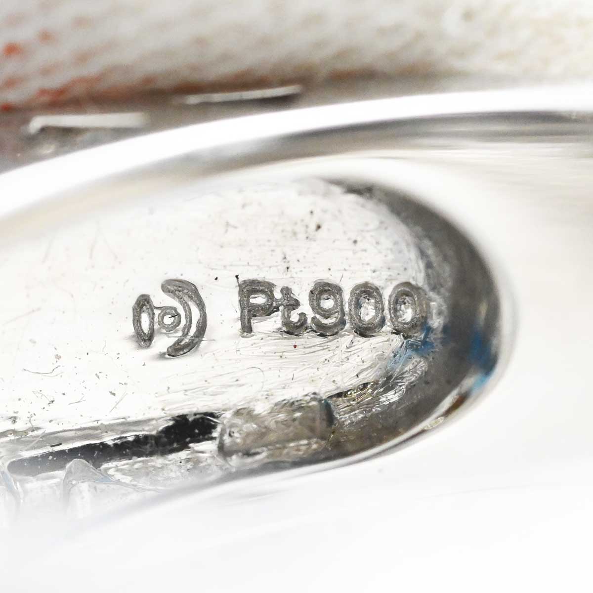 タサキ ＰT900 プラチナ ブルートパーズ ダイヤ 0.21ct リング レディース 9号  3482