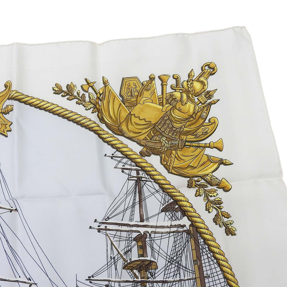 エルメス HERMES カレ90 MARINE ET CAVALERIE 海と騎兵隊 スカーフ