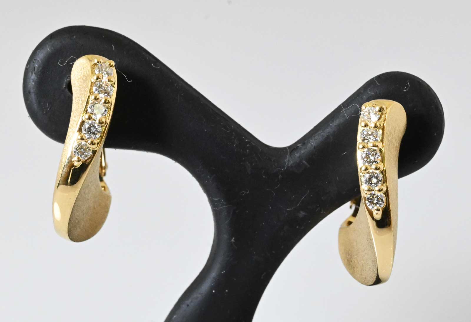 ジュネ K18YG イエローゴールド ダイヤ 0.20ｃｔ イヤリング レディース ブランドジュエリー 7131